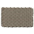 thumbnail image 1 of Wicked Good Doormats, Outdoor Door Mats, Marine-Grade Rope Front Door Mats Handwoven in Maine, Nautical Rope Doormat, Lobster Rope Doormat, Brown and Light Tan Double Weave, 24" x 36", 1 of 3
