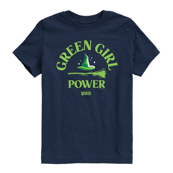 Wicked - Green Girl Power - Youth Short Sleeve Graphic T-Shirt