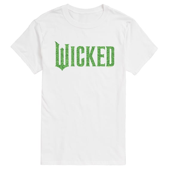 Wicked - Green Glitter Logo - Men's Short Sleeve Graphic T-Shirt