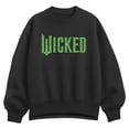 thumbnail image 1 of Wicked - Green Glitter Logo - Women's Oversized Fleece Crew Sweatshirt, 1 of 2