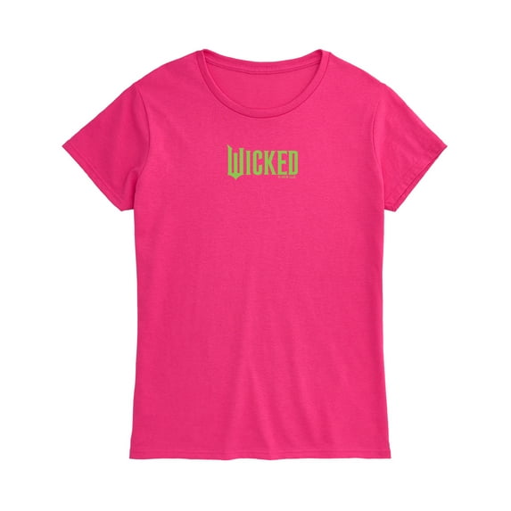 Wicked - Green Logo - Women's Fitted Graphic T-Shirt