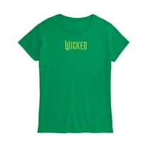 Wicked - Green Logo - Women's Fitted Graphic T-Shirt
