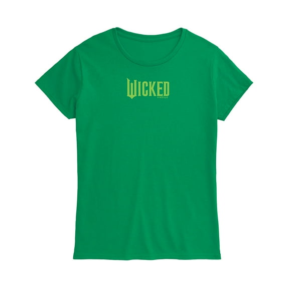 Wicked - Green Logo - Women's Fitted Graphic T-Shirt