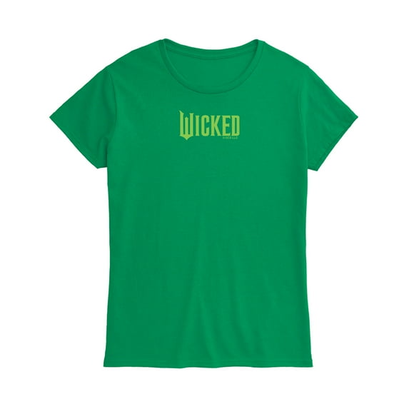 Wicked - Green Logo - Women's Fitted Graphic T-Shirt