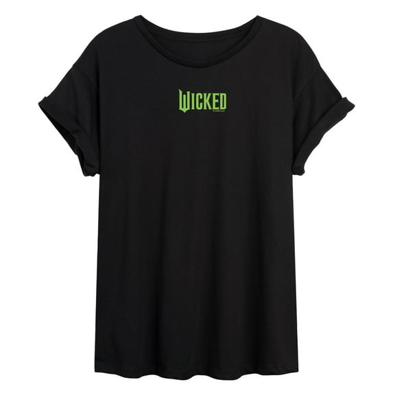 Wicked - Green Logo - Women's Oversized Graphic T-Shirt
