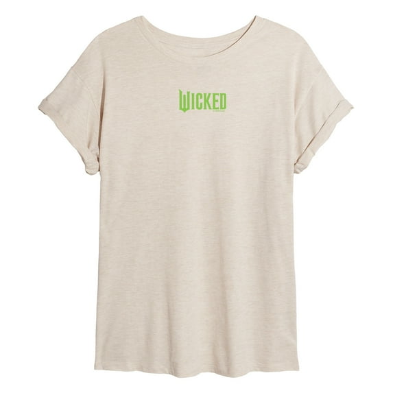 Wicked - Green Logo - Women's Oversized Graphic T-Shirt