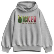 Wicked - Green To Pink Logo - Ladies Oversized Fleece Hoodie Sweatshirt
