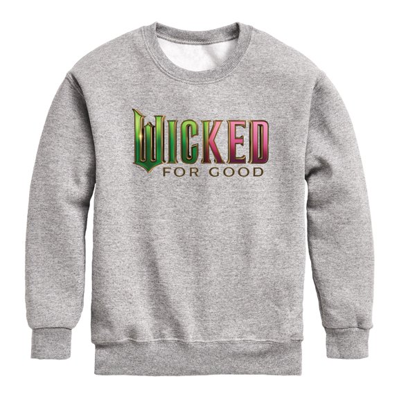 Wicked - Green To Pink Logo - Toddler Crew Fleece Sweatshirt