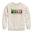 thumbnail image 1 of Wicked - Green To Pink Logo Graphic Long Sleeve Fleece Sweatshirt, 1 of 4