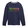 thumbnail image 1 of Wicked - Green To Pink Logo - Youth Long Sleeve Graphic T-Shirt, 1 of 4