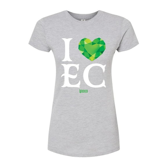 Wicked - I Heart Emerald City - Juniors Fitted Graphic T-Shirt