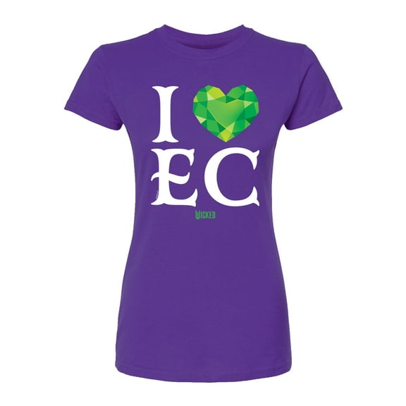 Wicked - I Heart Emerald City - Juniors Fitted Graphic T-Shirt