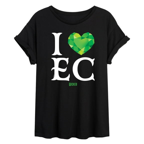 Wicked - I Heart Emerald City - Women's Oversized Graphic T-Shirt