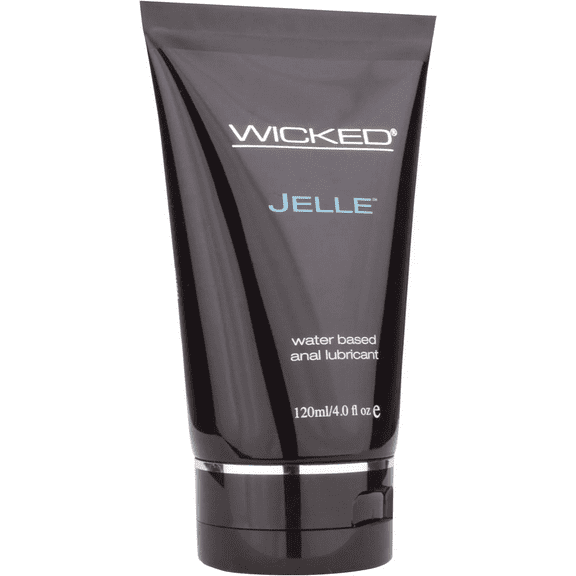 Wicked JELLE Water Lubricant Wet Glide Backdoor ANAL Ease Relax Lube Gel 4 fl oz
