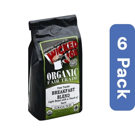 Wicked Joe Coffee Breakfast Blend Ground 12 oz (Pack Of 6)