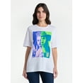 thumbnail image 1 of Wicked, Junior's Graphic Short Sleeve Tee, Glinda & Elphaba Tear, Sizes XXS-XXL, 1 of 5