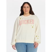 Wicked Women’s and Women’s Plus Embroidered Graphic Sweatshirt, Sizes XXS-4X