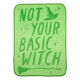 thumbnail image 1 of Wicked Green Print Fleece Throw Blanket, 46 x 60, 1 of 7