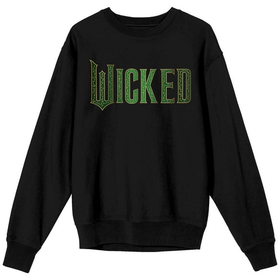 Wicked Land of OZ Musical Adult Black Crew Neck Long Sleeve Sweatshirt