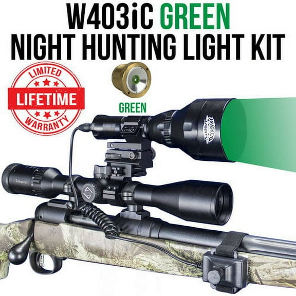 Wicked Lights W403iC Green LED Night Hunting Light Kit
