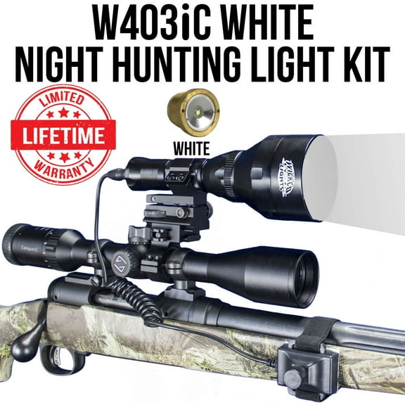 Wicked Lights W403iC White LED Night Hunting Light Kit