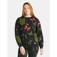 thumbnail image 1 of Wicked Women's Graphic Print Fleece Sweatshirt with Long Sleeves, Sizes XXS-XXL, 1 of 5