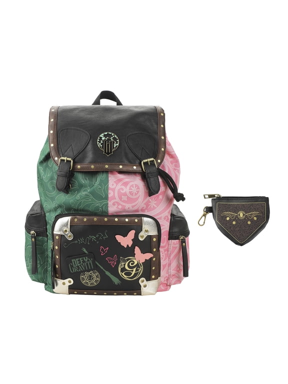 Wicked Magical Icons Spilt 18" Pink & Green Rucksack
