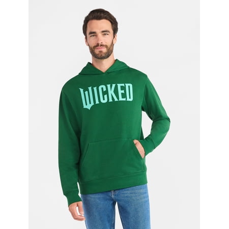 Wicked Men's and Big Men's Graphic Hoodie with Long Sleeves, Sizes XS-5XL