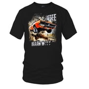 Wicked Metal Dukes car Jump, Yeehaw, Dukes Shirt, Muscle Car Shirt Black