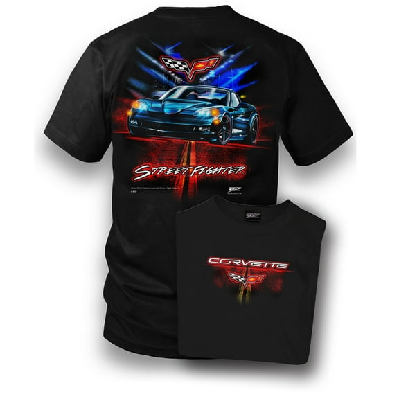 Wicked Metal Men's Corvette C6 Street Fighter Shirt