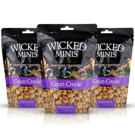 Wicked Minis Cajun Creole Soup & Oyster Crackers, 6oz (Pack of 3)