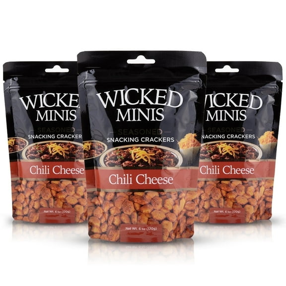 Wicked Minis Chili Cheese Soup & Oyster Crackers, 6oz (Pack of 3)