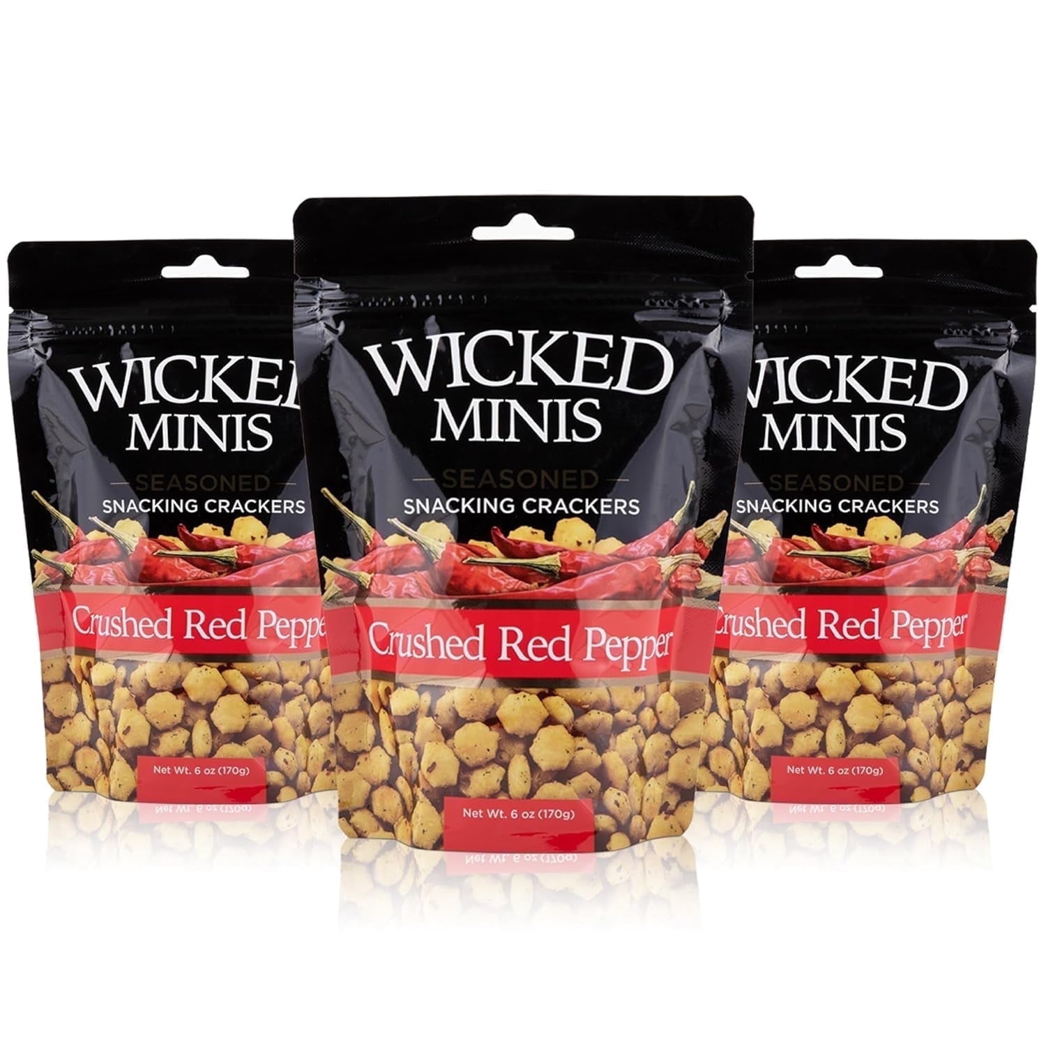 Wicked Minis Crushed Red Pepper Soup & Oyster Crackers, 6oz (Pack of 3)