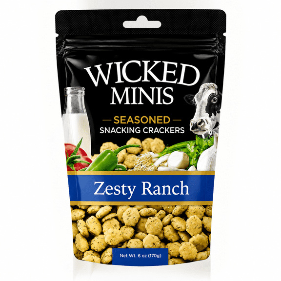 Wicked Minis Zesty Ranch Soup & Oyster Crackers, 6oz