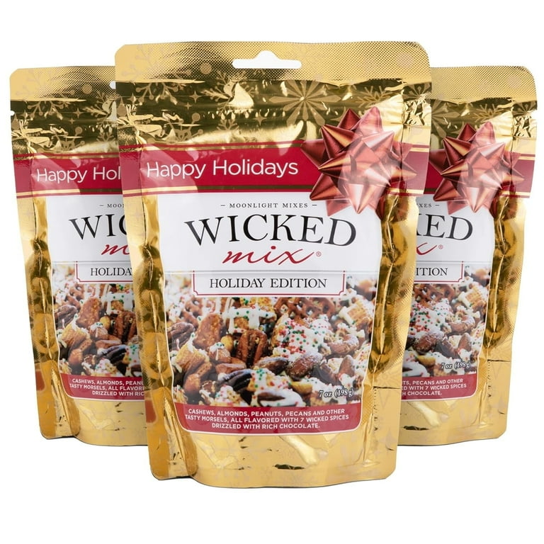 Wicked Mix Holiday Edition Snack Mix with Drizzled Chocolate
