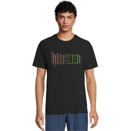 Wicked Movie Men's & Big Men's Graphic Tee with Short Sleeves, Sizes S-3XL