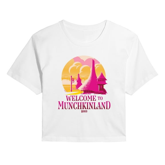 Wicked - Munchkinland - Juniors Cropped Graphic T-shirt