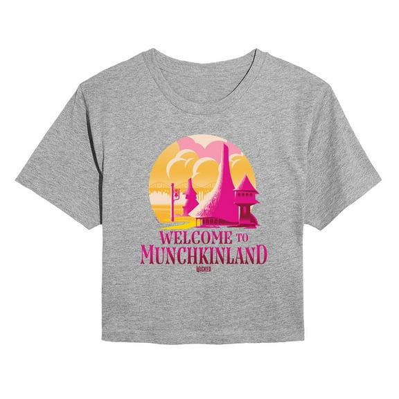 Wicked - Munchkinland - Juniors Cropped Graphic T-shirt