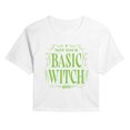 thumbnail image 1 of Wicked - Not Your Basic Witch - Juniors Cropped Graphic T-shirt, 1 of 4