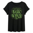 thumbnail image 1 of Wicked - Not Your Basic Witch - Women's Oversized Graphic T-shirt, 1 of 4