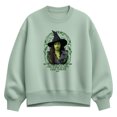 thumbnail image 1 of Wicked - Noveau Frame Elphaba - Ladies Oversized Fleece Crew Sweatshirt, 1 of 3
