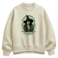 thumbnail image 1 of Wicked - Noveau Frame Elphaba - Ladies Oversized Fleece Crew Sweatshirt, 1 of 3