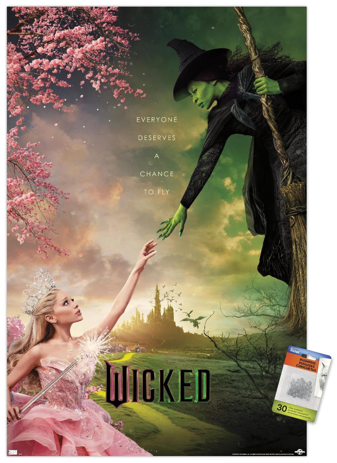 【アメリカ限定】Wicked 公式写真集　ポスター付き　期間限定 Wicked-One-Sheet-Wall-Poster-