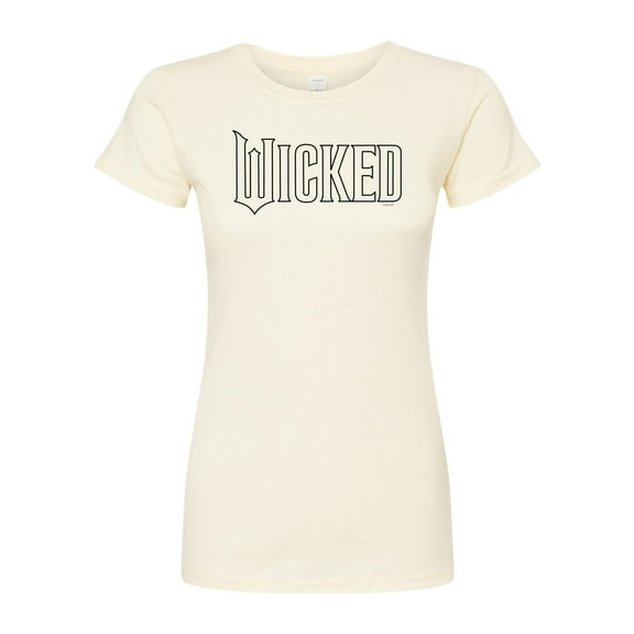 Wicked - Outline Logo - Juniors Fitted Graphic T-Shirt