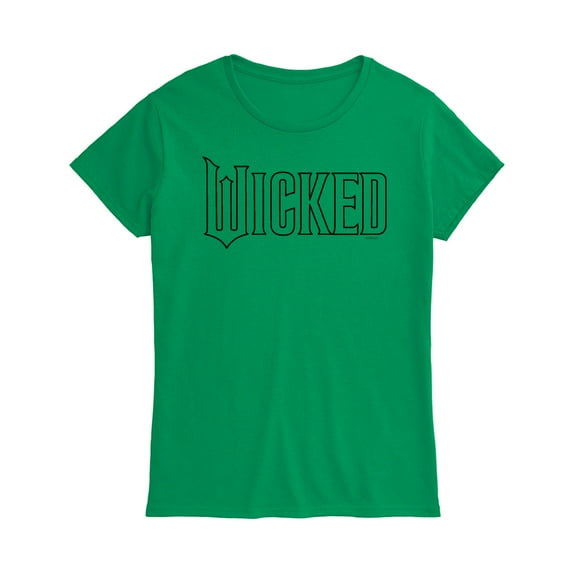 Wicked - Outline Logo - Women's Fitted Graphic T-Shirt