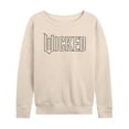 thumbnail image 1 of Wicked - Outline Logo - Women's French Terry Pullover Long Sleeve Shirt, 1 of 4