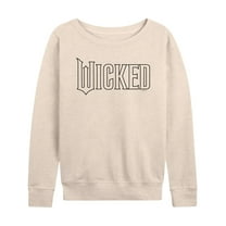Wicked - Outline Logo - Women's French Terry Pullover Long Sleeve Shirt