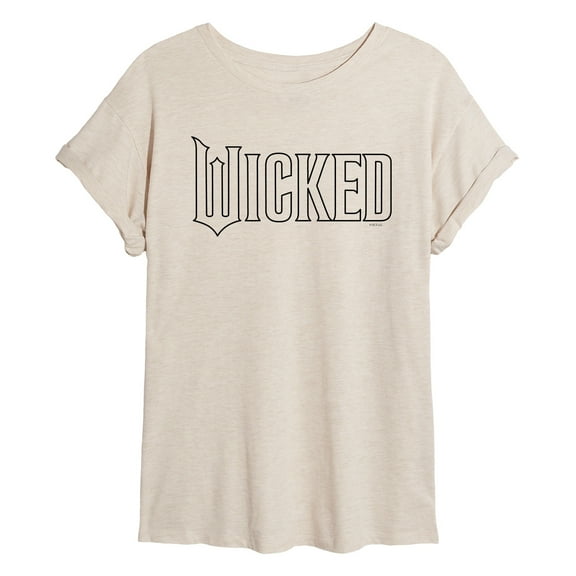 Wicked - Outline Logo - Women's Oversized Graphic T-Shirt