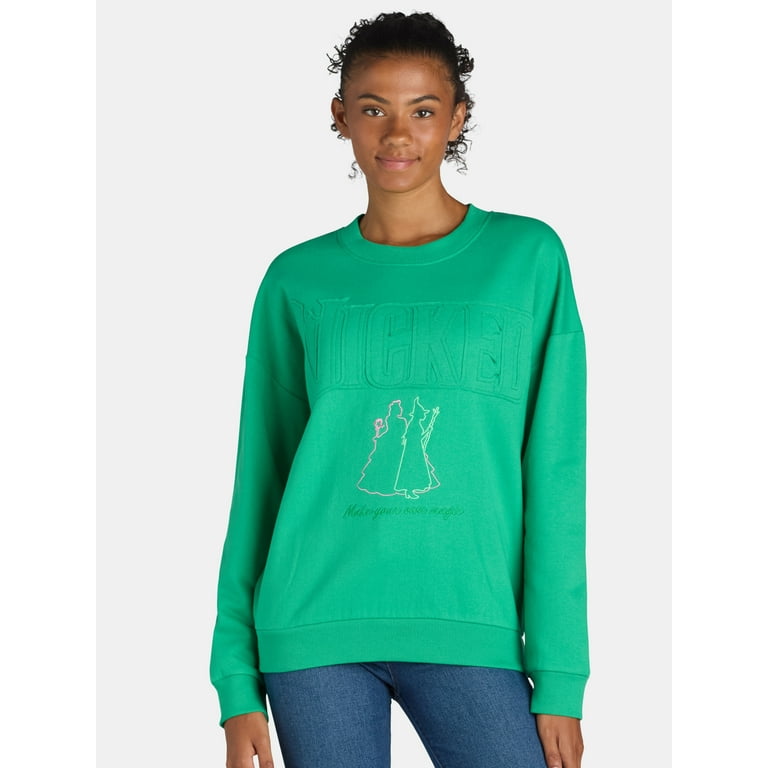 トップス BORDER CREW NECK SWEAT XL Wicked Oversized Embroidered Graphic Crewneck Sweatshirt