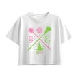 thumbnail image 1 of Wicked: Part 1 - Glinda and Elphaba Icons - Youth Girl Short Sleeve Boxy Tee, 1 of 4